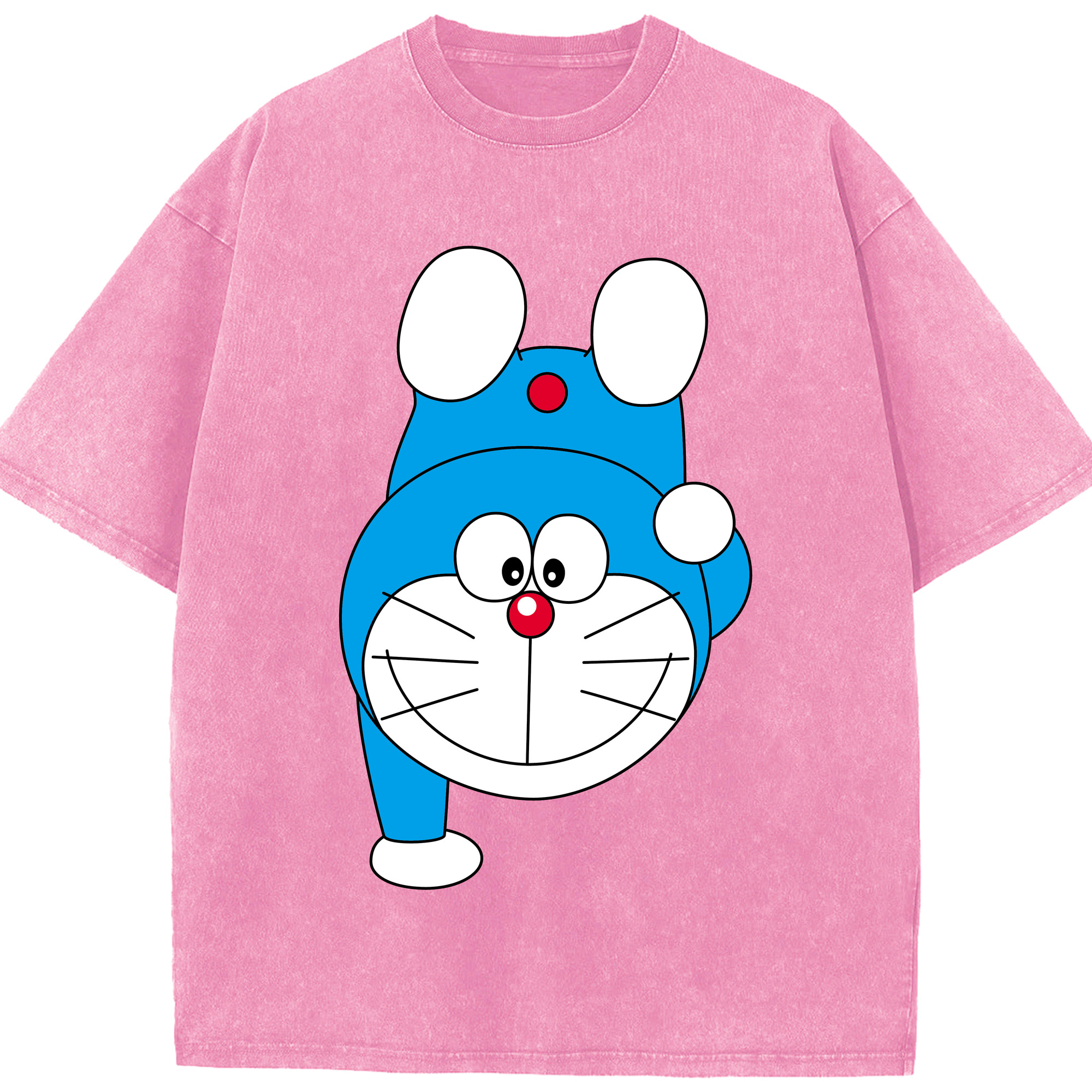 （画像用） ドラえもん Doraemon 綿100% ヴィンテージ風 半袖Tシャツ（フロントプリント）